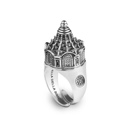 Ellius anello Sindone Torino in argento