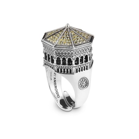 Sterling silver Milan Ellius ring