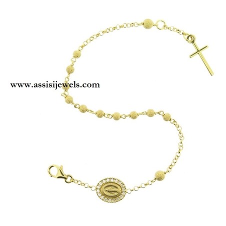 925 sterling silver rosary bracelet