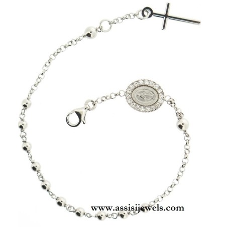 Bracciale rosario argento 925