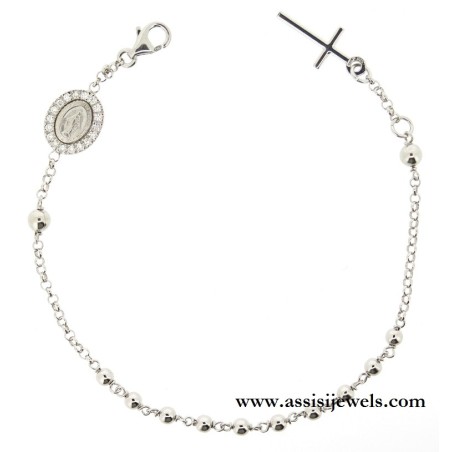 925 sterling silver rosary bracelet
