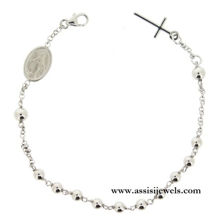 925 sterling silver rosary bracelet