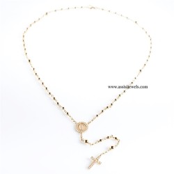 925 sterling silver rosary necklace