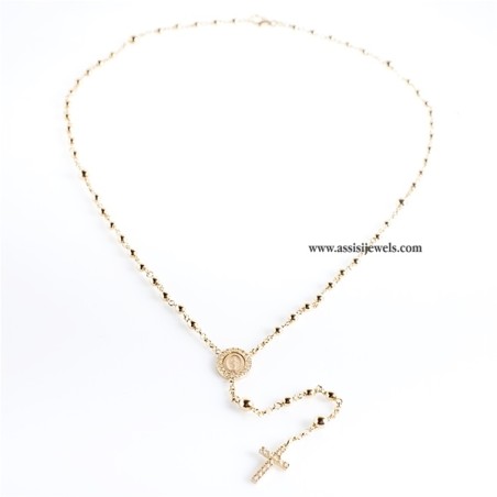 925 sterling silver rosary necklace