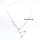 Collana rosario argento 925