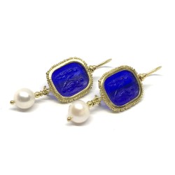 Fabula etrusca 18 kt gold earrings