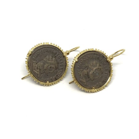 Fabula etrusca 18 kt gold earrings