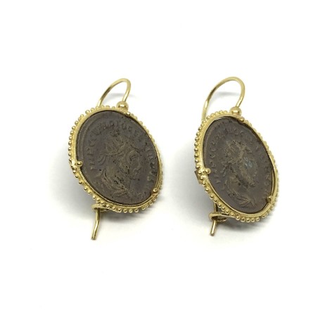 Fabula etrusca 18 kt gold earrings