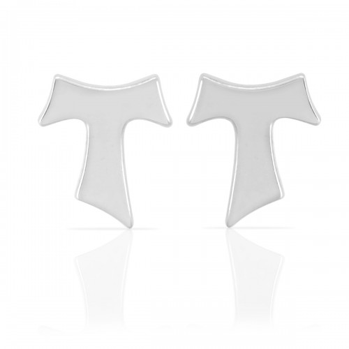 Humilis sterling silver sign earrings
