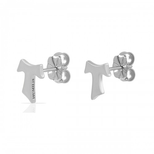 Humilis sterling silver sign earrings