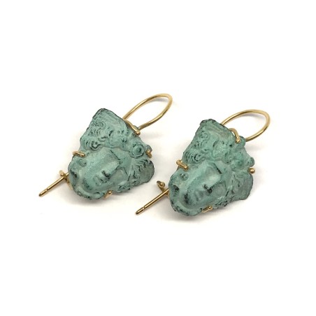 Fabula etrusca 18 kt gold earrings