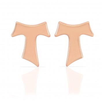 Humilis rose gold plated sterling silver earrings