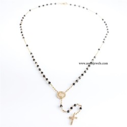 Collana rosario argento 925