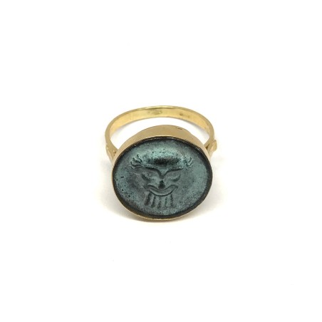 Fabula etrusca anello oro 18 kt