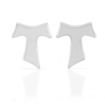 Humilis white gold earrings