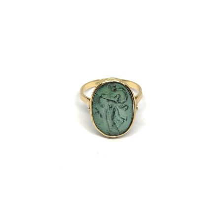 Fabula etrusca anello oro 18 kt
