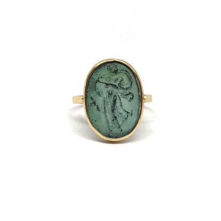 Fabula etrusca 18 kt gold ring