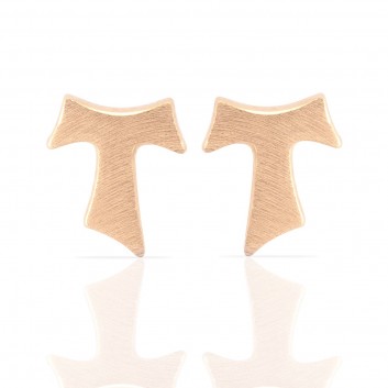 Humilis rose gold satin earrings