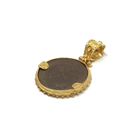 Fabula etrusca 18 kt gold pendant