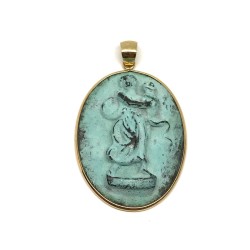 Fabula etrusca 18 kt gold pendant