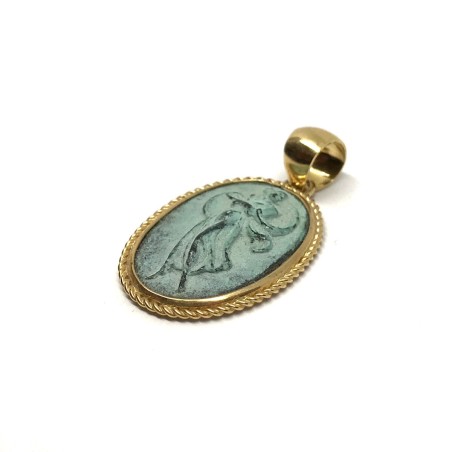 Fabula etrusca pendente oro 18 kt