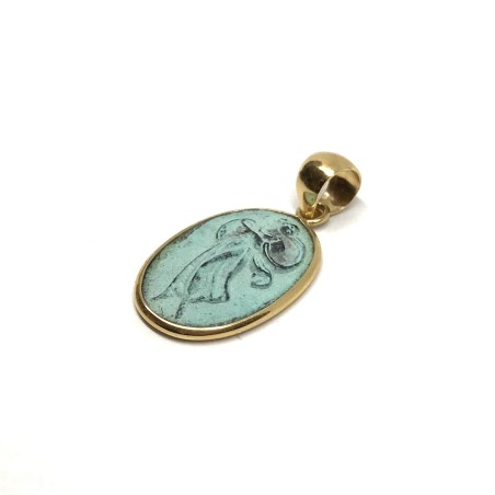 Fabula etrusca 18 kt gold pendant