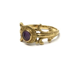 Fabula etrusca anello oro 18 kt