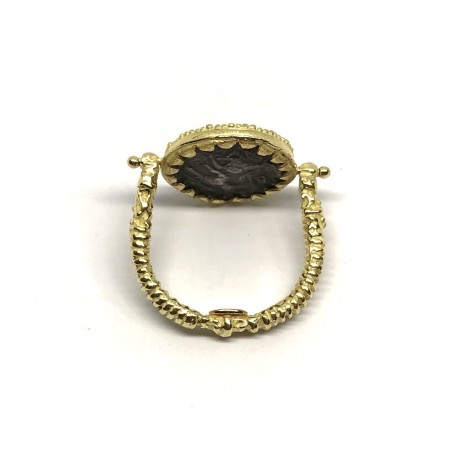Fabula etrusca anello oro 18 kt