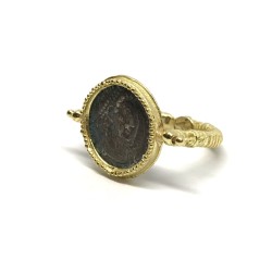 Fabula etrusca anello oro 18 kt