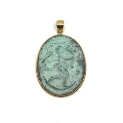 Fabula etrusca 18 kt gold pendant