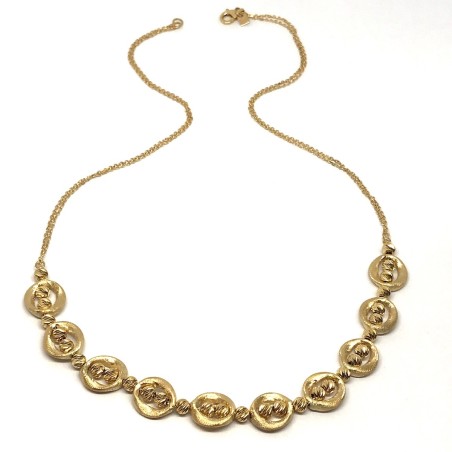 18kt yellow gold Bolzon woman necklace