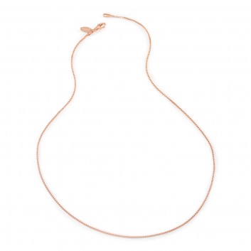 Humilis rose gold plated sterling silver box chain