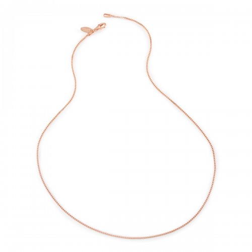 Humilis rose gold plated sterling silver box chain