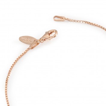 Humilis rose gold plated sterling silver box chain
