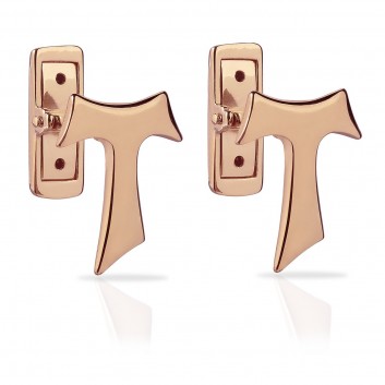 Humilis rose gold Tau cufflinks