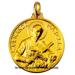 Medaglia di San gerardo oro 18 kt
