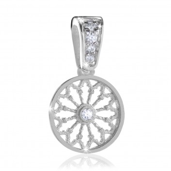 AERE rose window pendant Sterling silver 