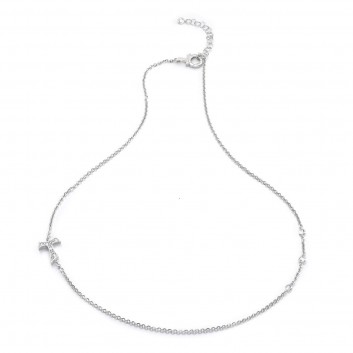 Humilis collana in argento con zirconi