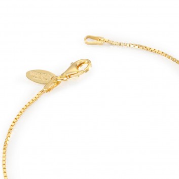 Humilis yellow gold plated sterling silver box chain