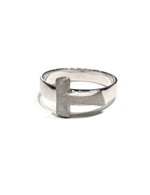 18 kt gold Tau ring
