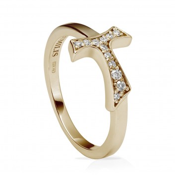 Humilis yellow gold sign ring