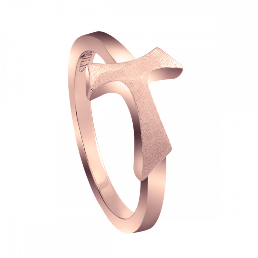 Humilis rose gold sign ring