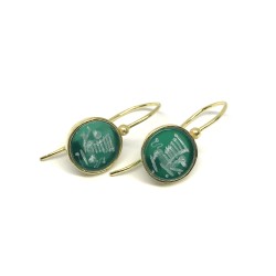 Fabula etrusca 18 kt gold earrings