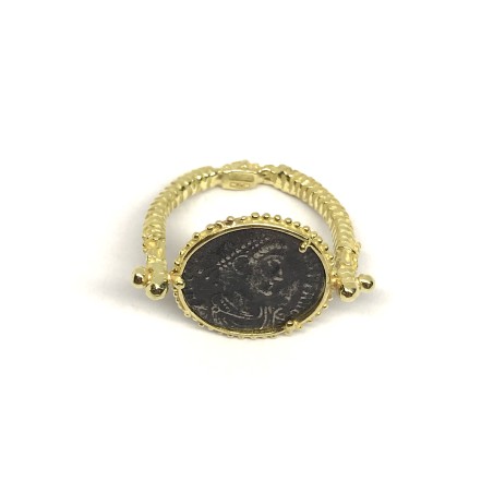 Fabula etrusca anello oro 18 kt
