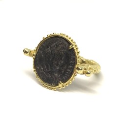 Fabula etrusca anello oro 18 kt