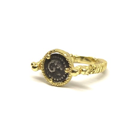 Fabula etrusca anello oro 18 kt