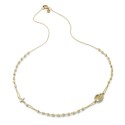 Collana rosario in oro giallo 18 kt