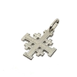 Croce di Gerusalemme in oro 18 kt