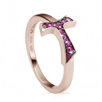 Humilis rose gold FOCU sign ring