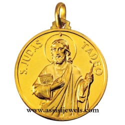 Medaglia di San Giuda Taddeo oro 18 kt
